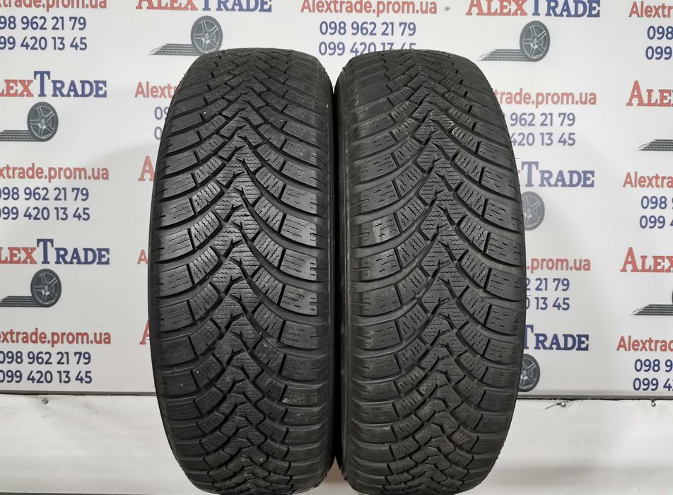 2 шт 215/65 R17 Falken EuroWinter HS01 SUV зимові шини б/у, 7-8 мм,