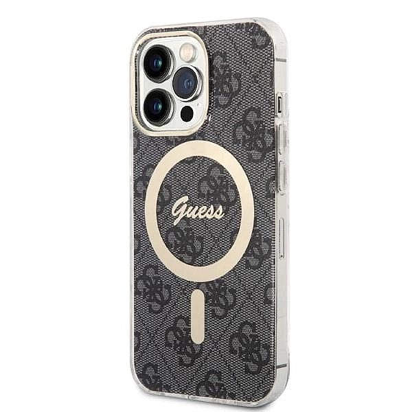 Etui Guess 4G Print MagSafe na iPhone 13 Pro Max + ładowarka indukcyjn