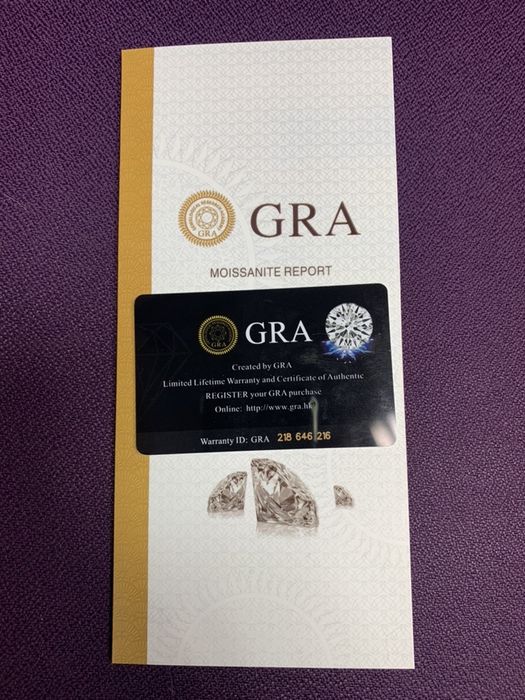 Pierścionek złoty z diamentem 1 ct ,brylantem syntetycznym Moissanite