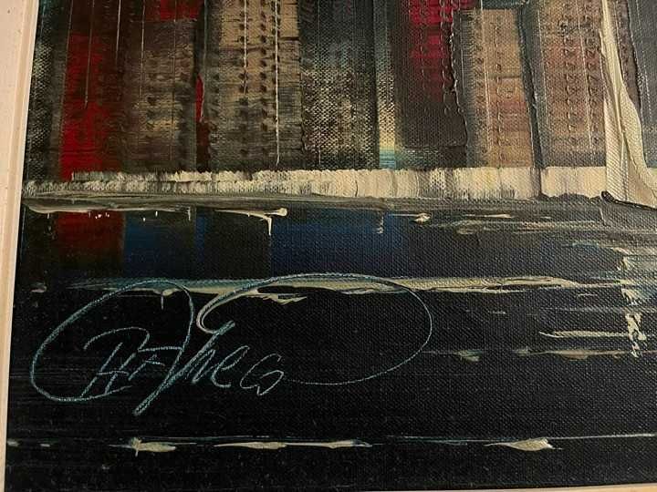 Obraz  Art Deco Manhattan  Nocą
