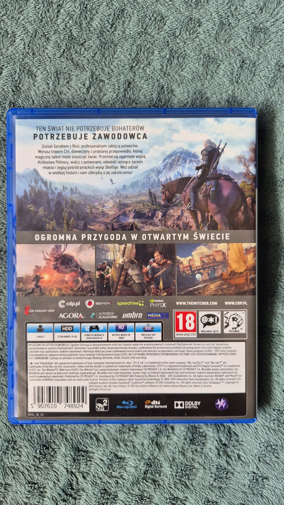 Wiedzmin 3 dziki gon PS4