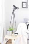 Lampa stojąca vintage loft loftowa czarna skandynawski styl ikea jysk