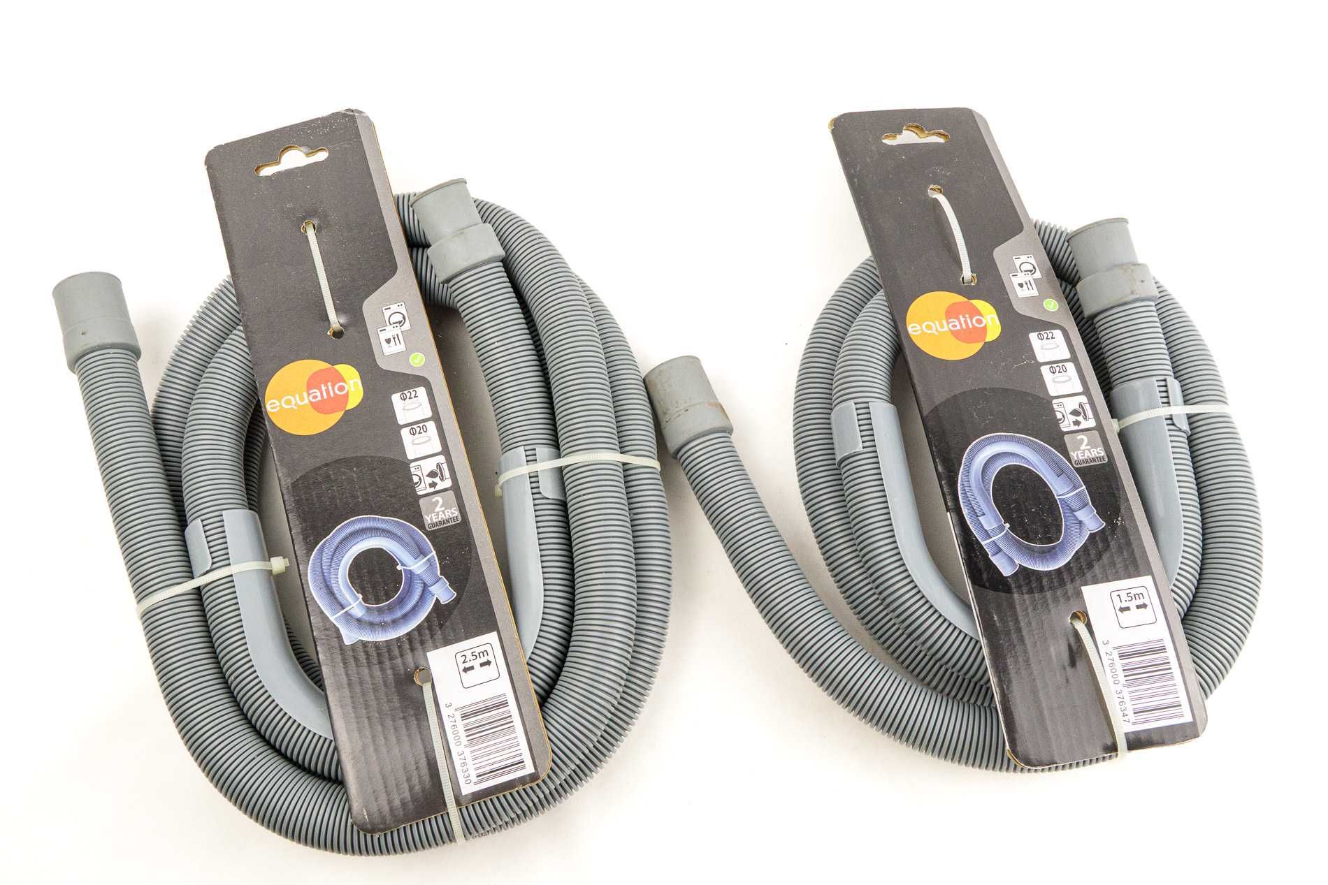 Par de tubos descarga esgoto para maq lavar Equation Flex 150 e 250 cm