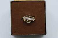 Złoto/Złoty pierścionek 585 14K 2,72 gram Rozmiar 15 Nowy Okazja
