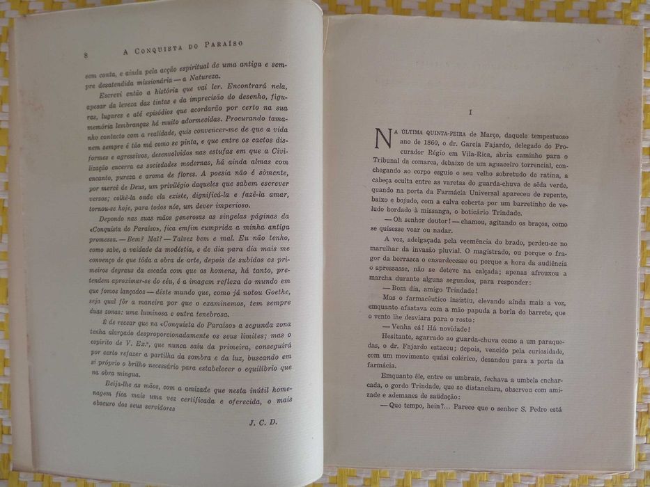 A CONQUISTA DO PARAÍSO
J. Caminha Dantas
Novela Portuguesa