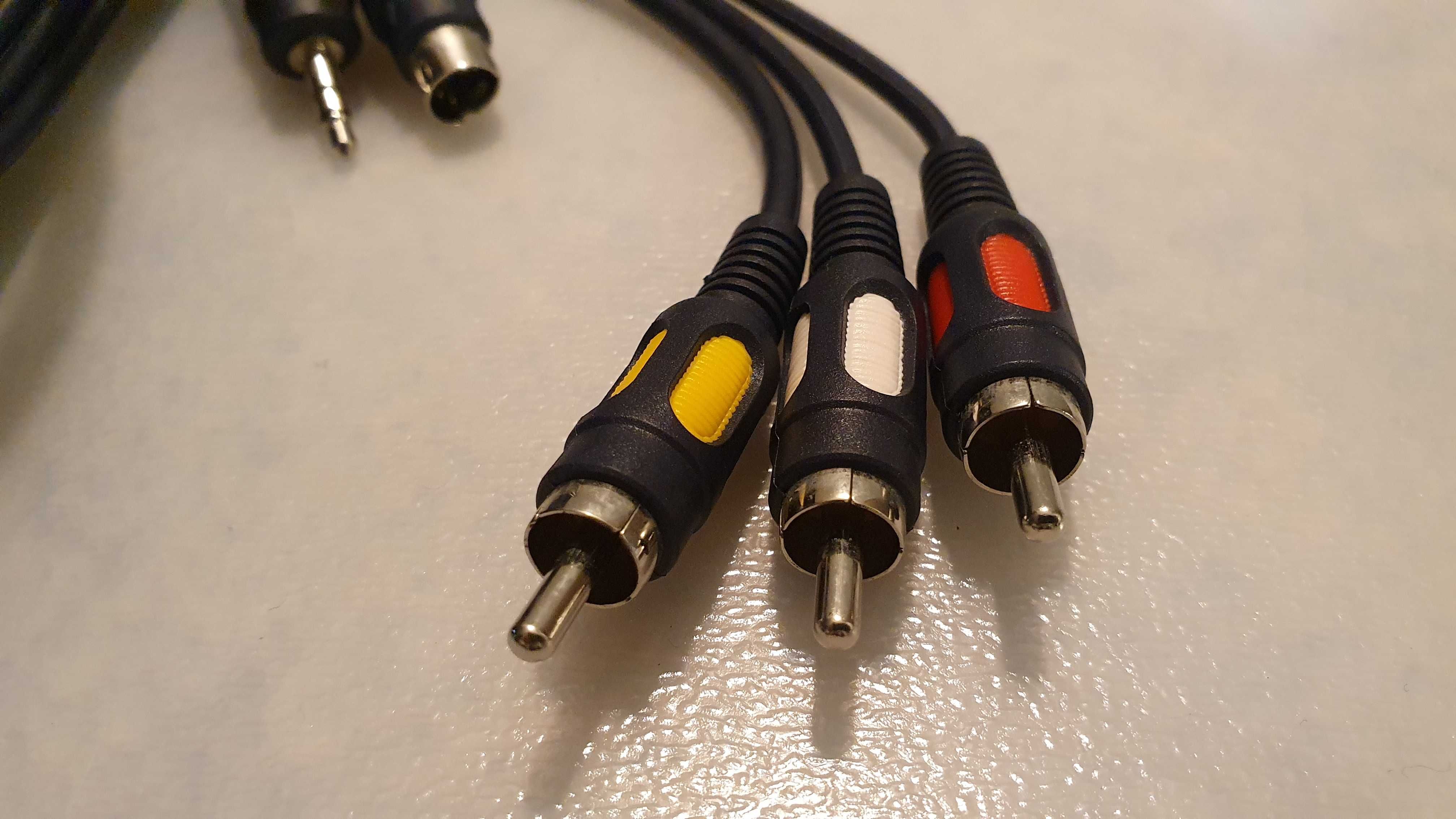 Kabel jack+SVHS-3xRCA 10m