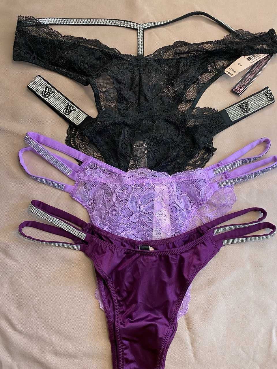Трусики Victoria’s Secret Pink Вікторія Сікрет орігинал стрази камінці