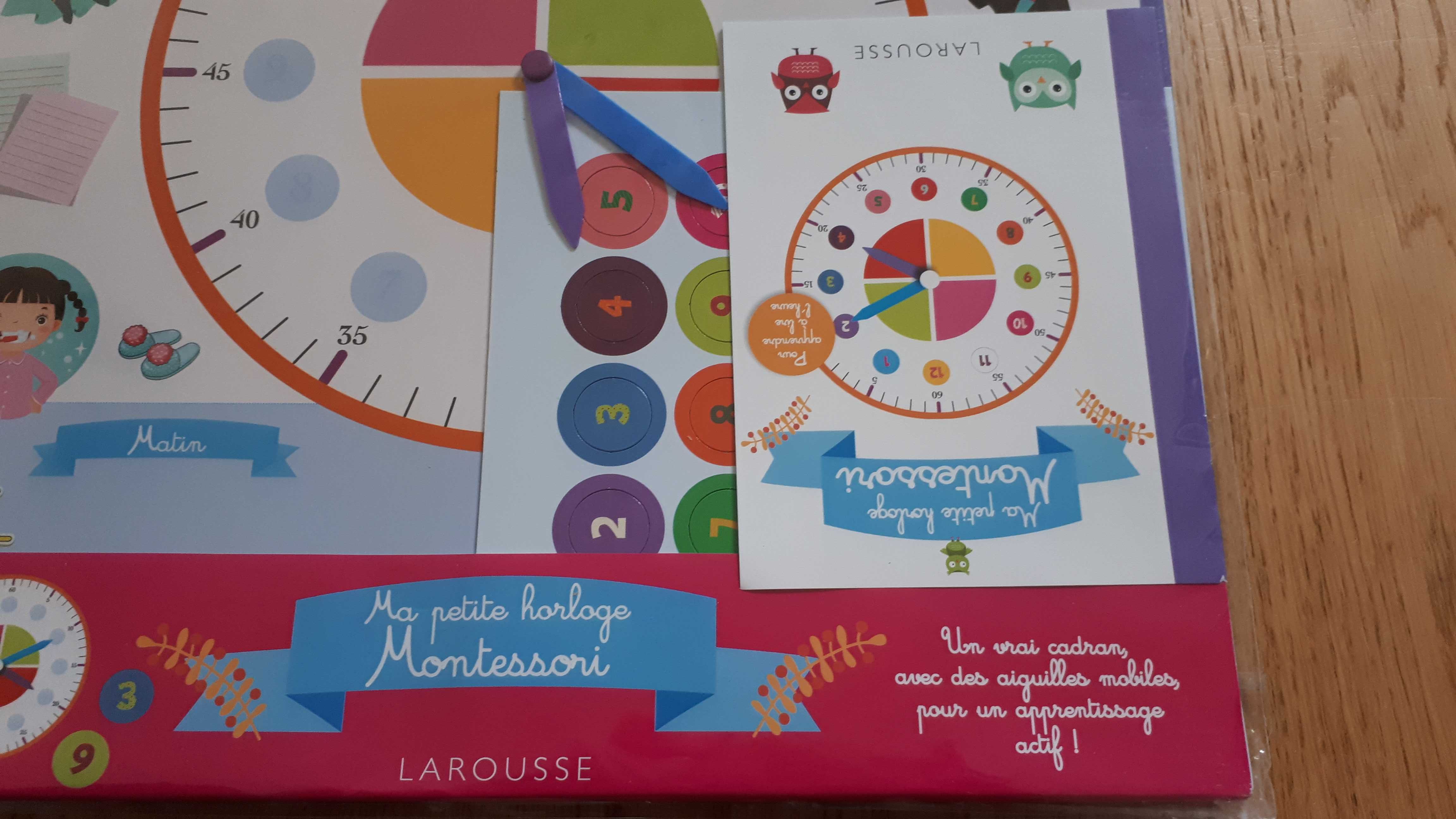 Nowy zestaw do nauki zegara po francusku - Montessori