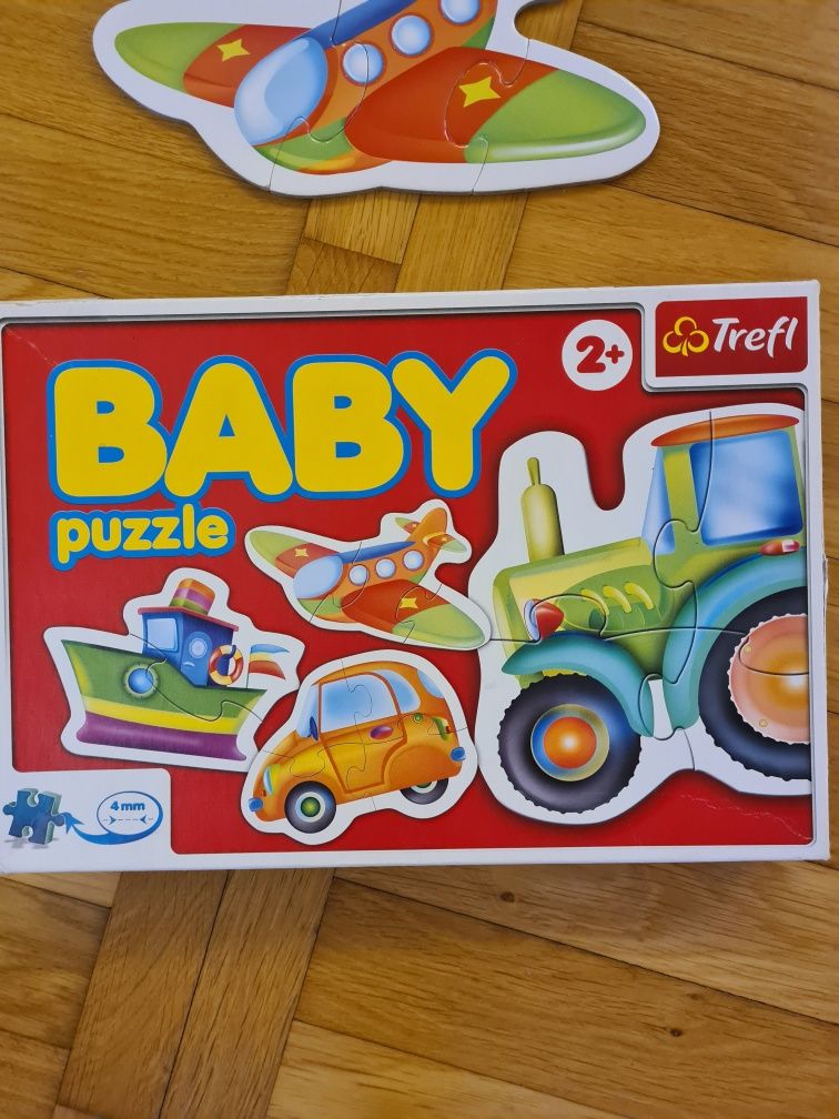 Baby puzzle pojazdy Trefl 2-4 elementy wiek 2+