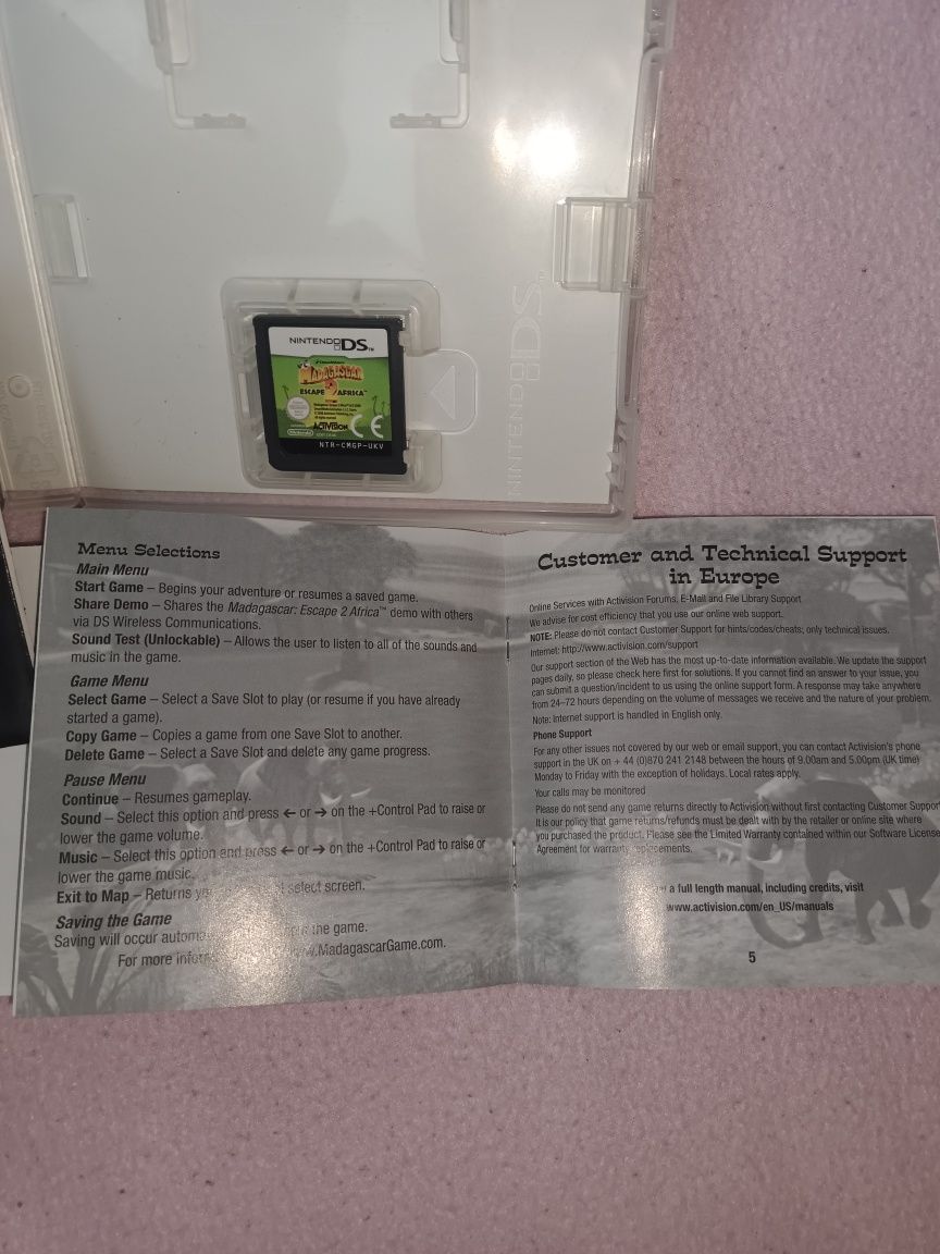 Madagaskar 2 Escape Afrika Nintendo ds