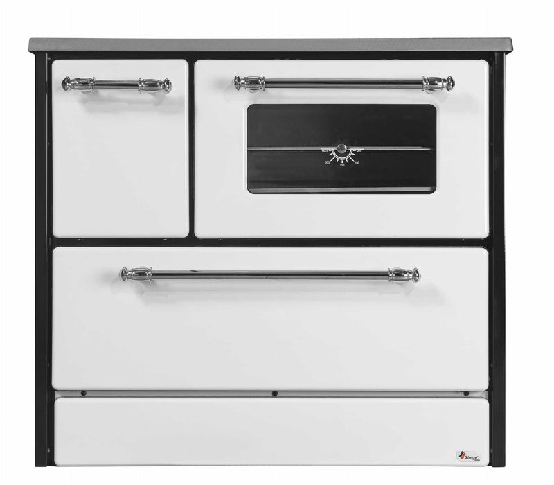 Kuchnia węglowa grudziądzka na drewno Piekarnik OMEGA 701 BIAŁA 9 kW