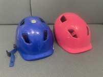 Kask BTWIN Decathlon różowy i niebieski