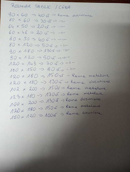 Tablica korkowa tablice do biur szkół przedszkoli różne rozmiary