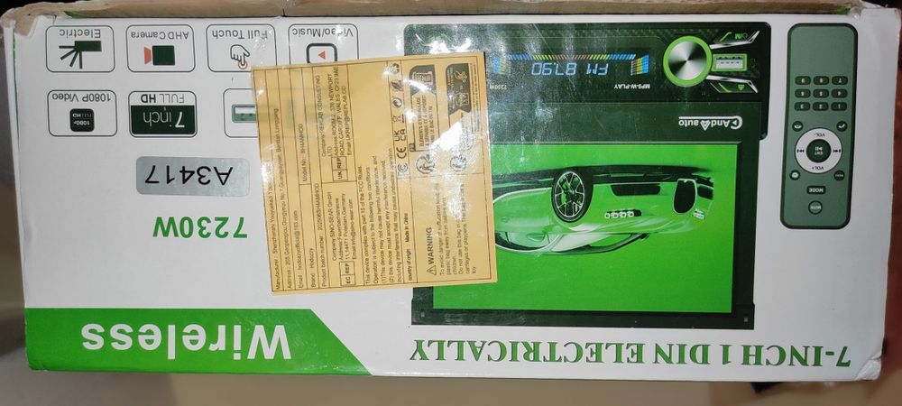 Автомагнітола 1 DIN CML-PLAY 7230W | HD 7" 16:9 висувний, 720P, MicroS