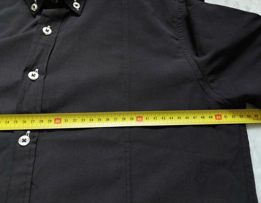 Koszula męska z krótkim rękawem czarna r.L