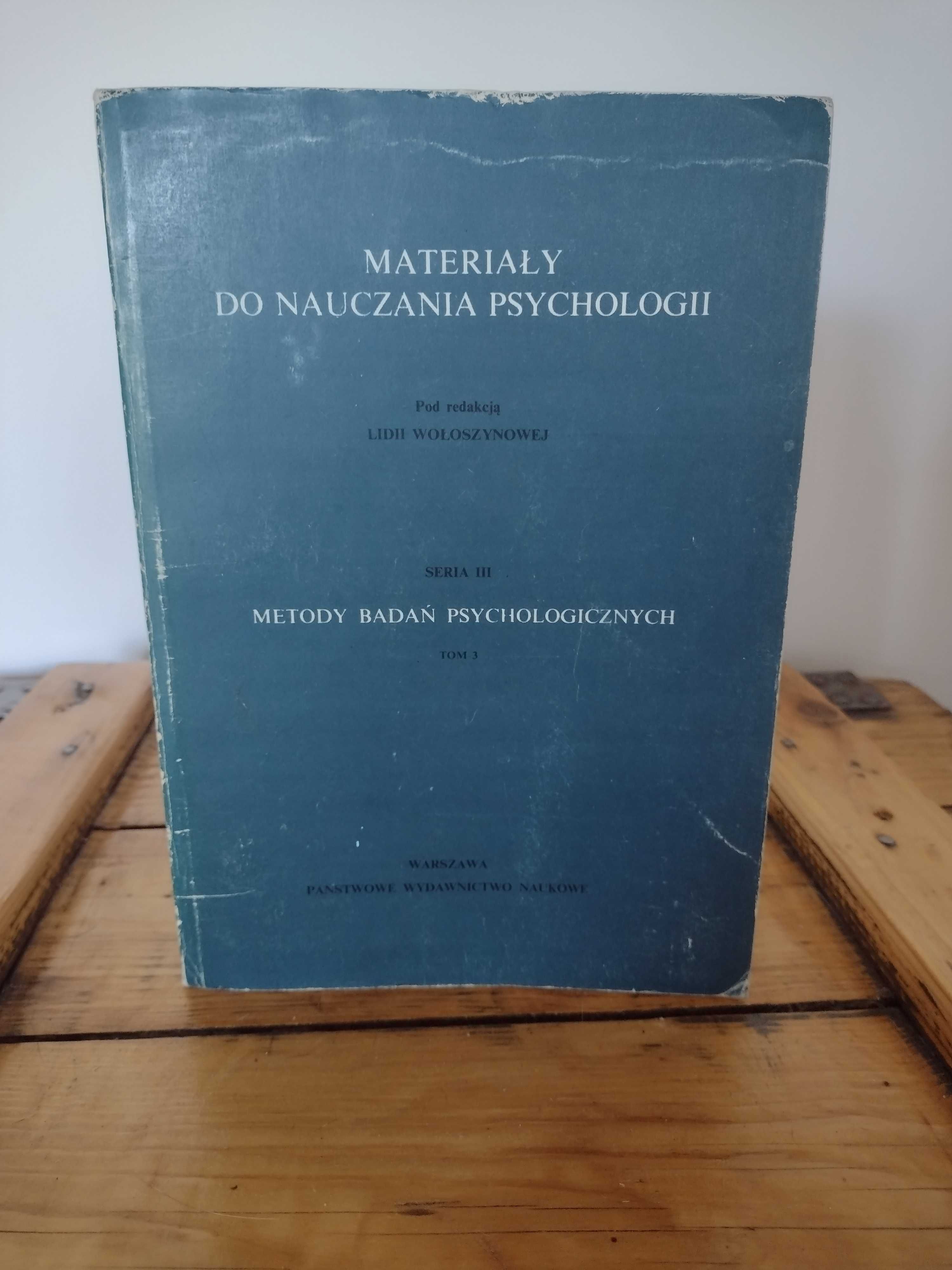 Materiały do nauczania psychologii - metody badań psychologicznych