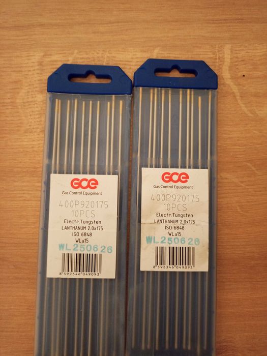 Elektrody wolframowe TIG złote 20szt