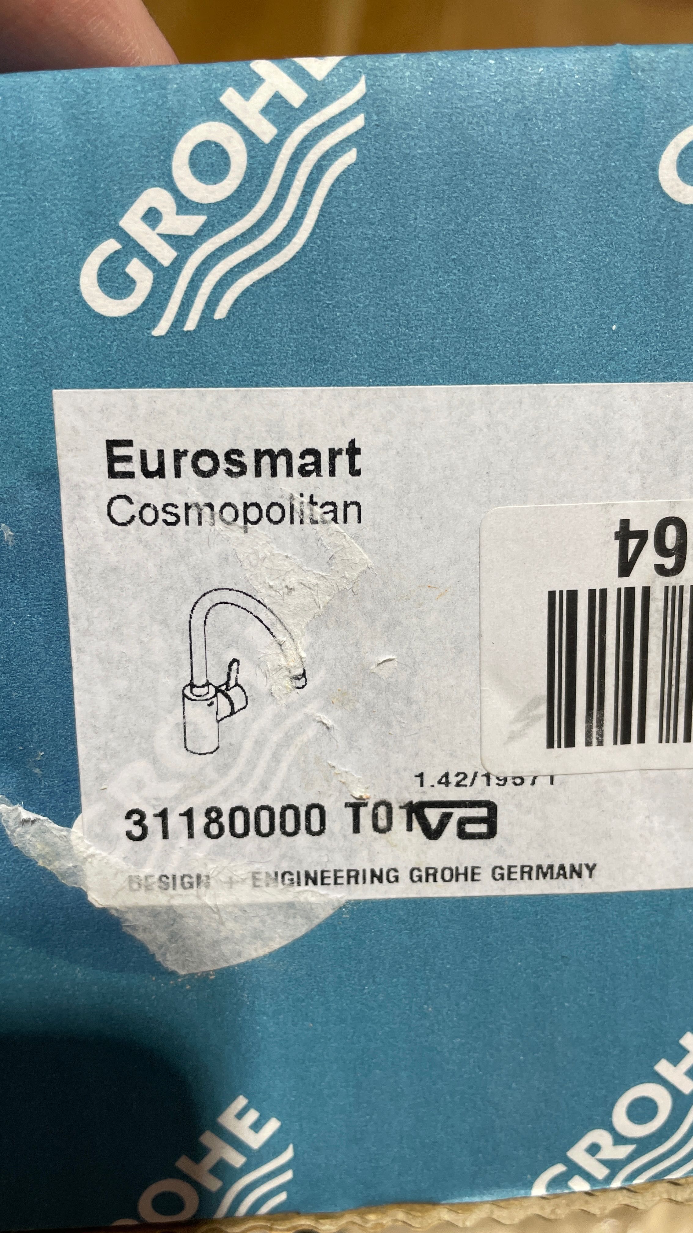 Bateria zlew kuchnia lazienka umywalka Grohe Eurosmart Cosmopolitan