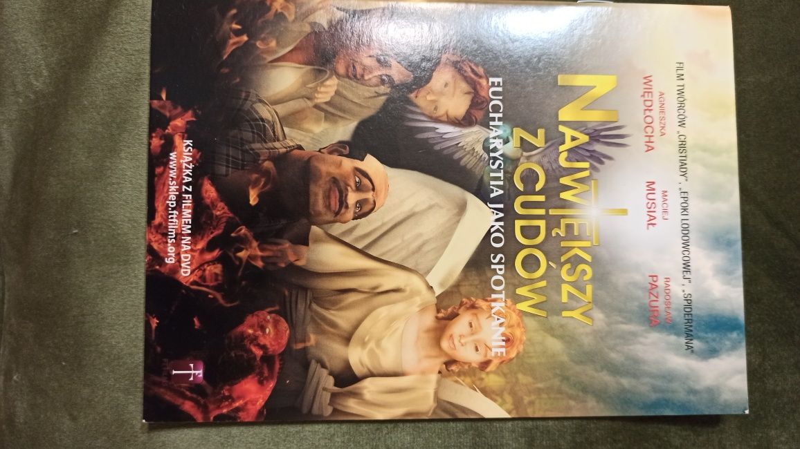 Filmy DVD,,największy z cudów,, msza papieska, pozdrawiam całe Mazowsz