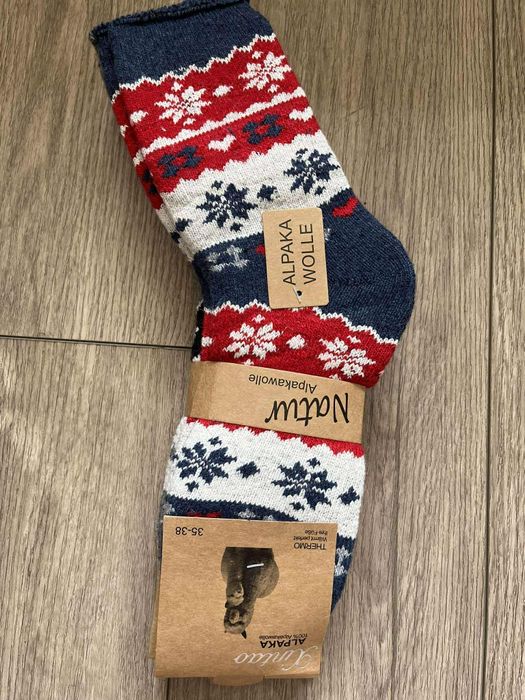 Skarpety damskie wełniane z alpaki 3 pary
