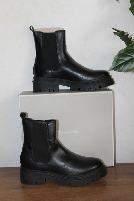 Шкіряні черевики, челсі Tamaris 42 розмір