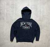 Кофта Худи Tommy Hilfiger Jeans Оригинал С Большим Лого S-M Oversize