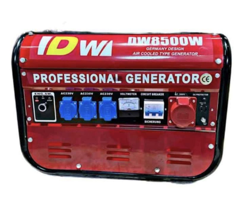 Gerador a gasolina 8500w monofasico e trifásico DW