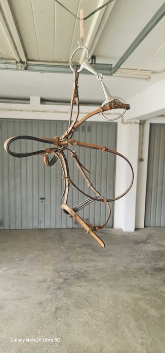 Freio ou arreio de cavalo 125mm completo "Praticamente sem uso"