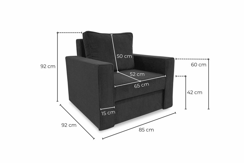 Kanapa Sofia. Wersalka, łóżko, sofa sztruksowa. Szybka dostawa!