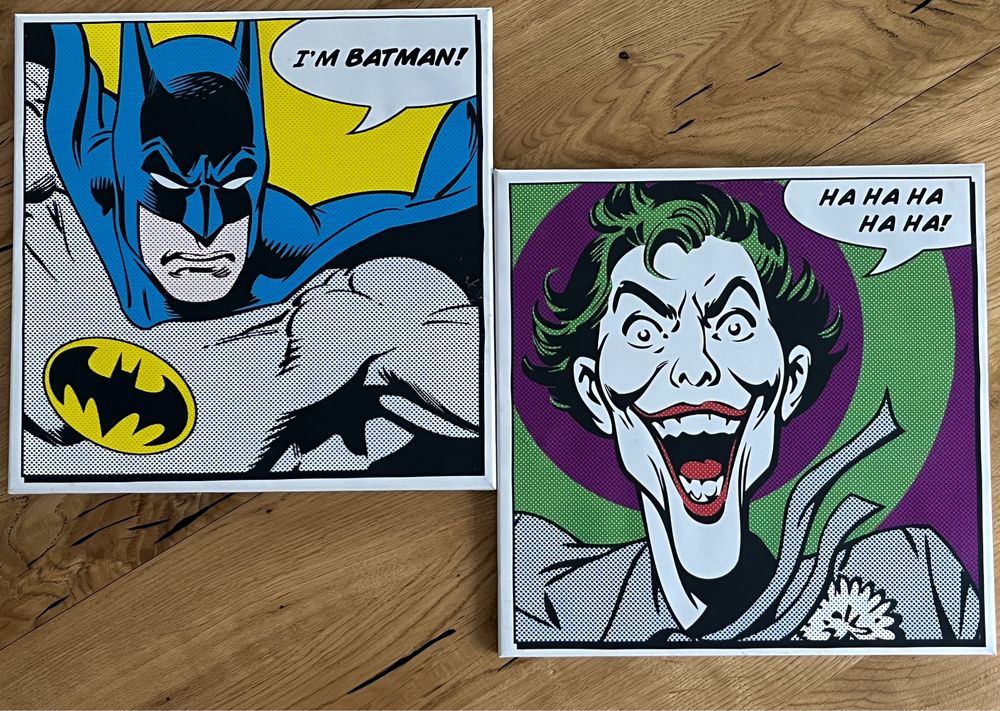 Batman i Joker - dwa plakaty 30x30