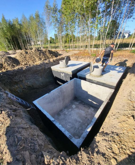 Szambo betonowe Duże 10m3 zbiornik na deszczówkę gnojowicę 10 kubików