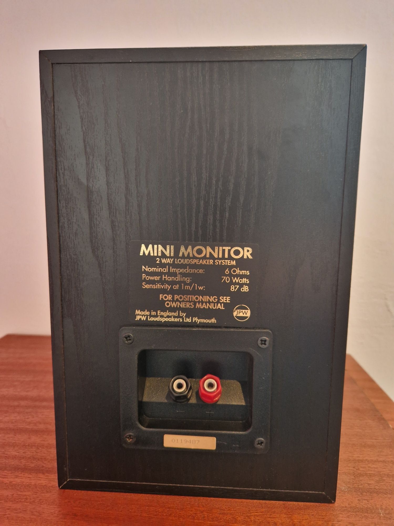 Coluna de Som JPW - Mini Monitor