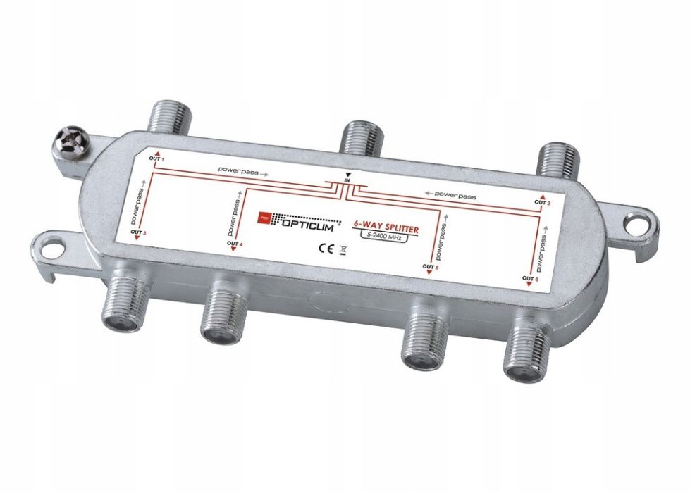 Rozgałęźnik OPTICUM 6-WAY HQ 5 - 2400 MHz 6drożny