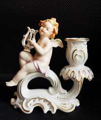 Świecznik porcelanowy Kaiser putto, aniołek