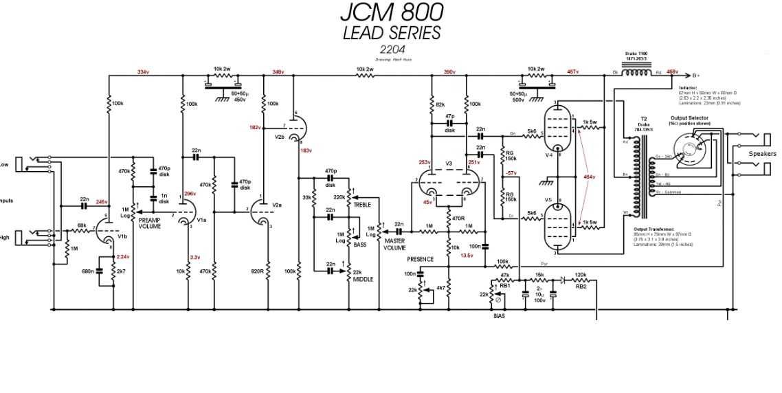 JSM 800 выходной трансформатор