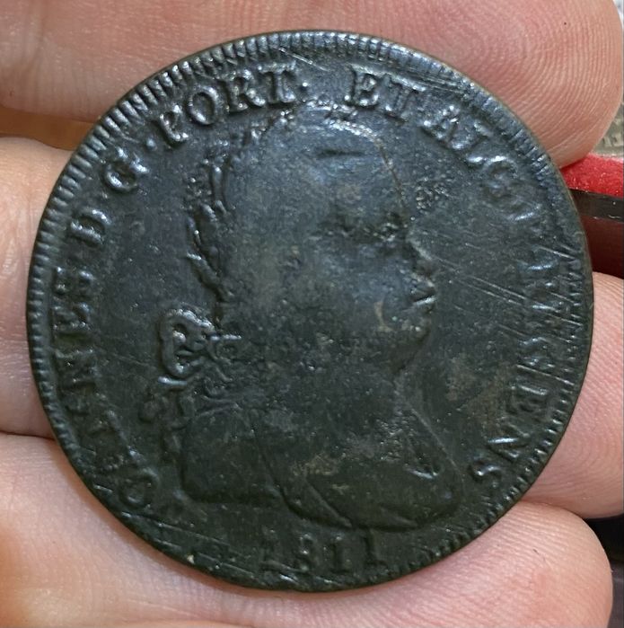 Moeda 40 Reis D JOAO P REGENTE 1811