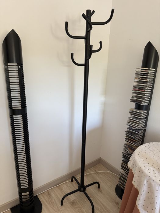 Cabide em ferro / metal preto 1.78 altura