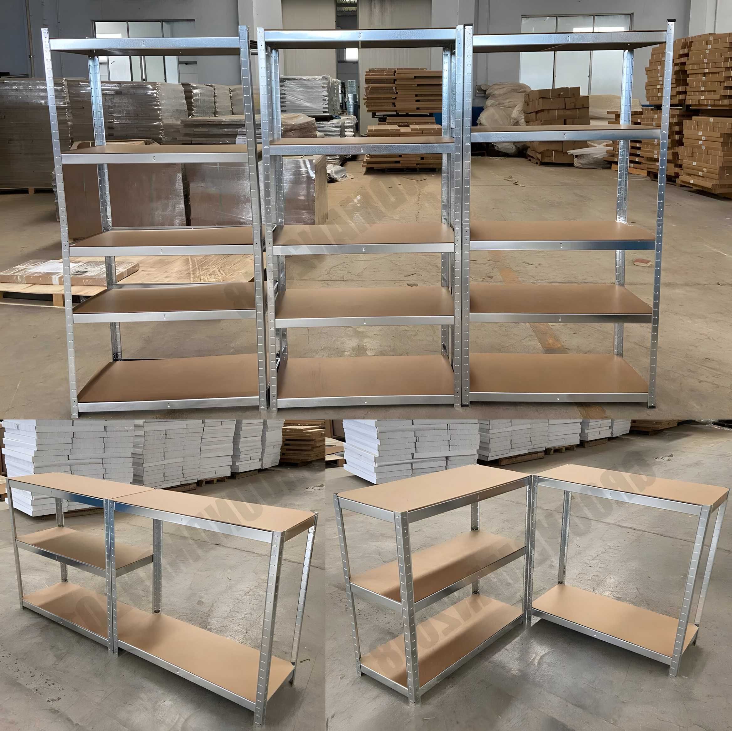 Оцинкований стелаж 180×90×40, 5 полиць, збірка без болтів