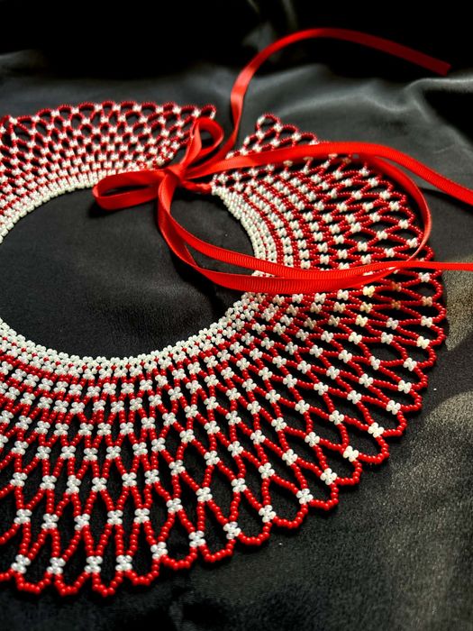 Силянка, кольє, намисто, виріб з бісеру, етно виріб