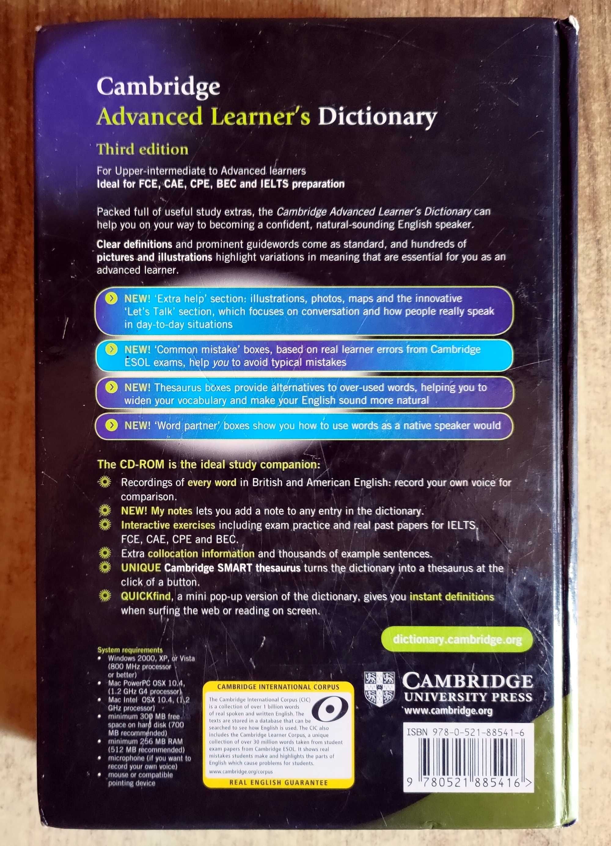 Cambridge Advanced Learner's Dictionary Third Edition Angielsk Słownik