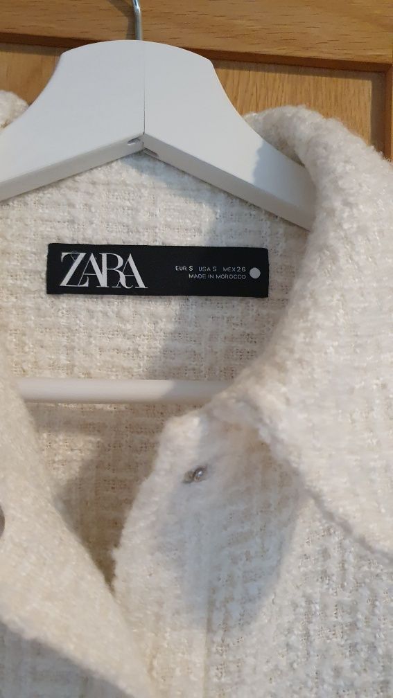 Koszula wierzchnia Zara S 36 obersize  ecru