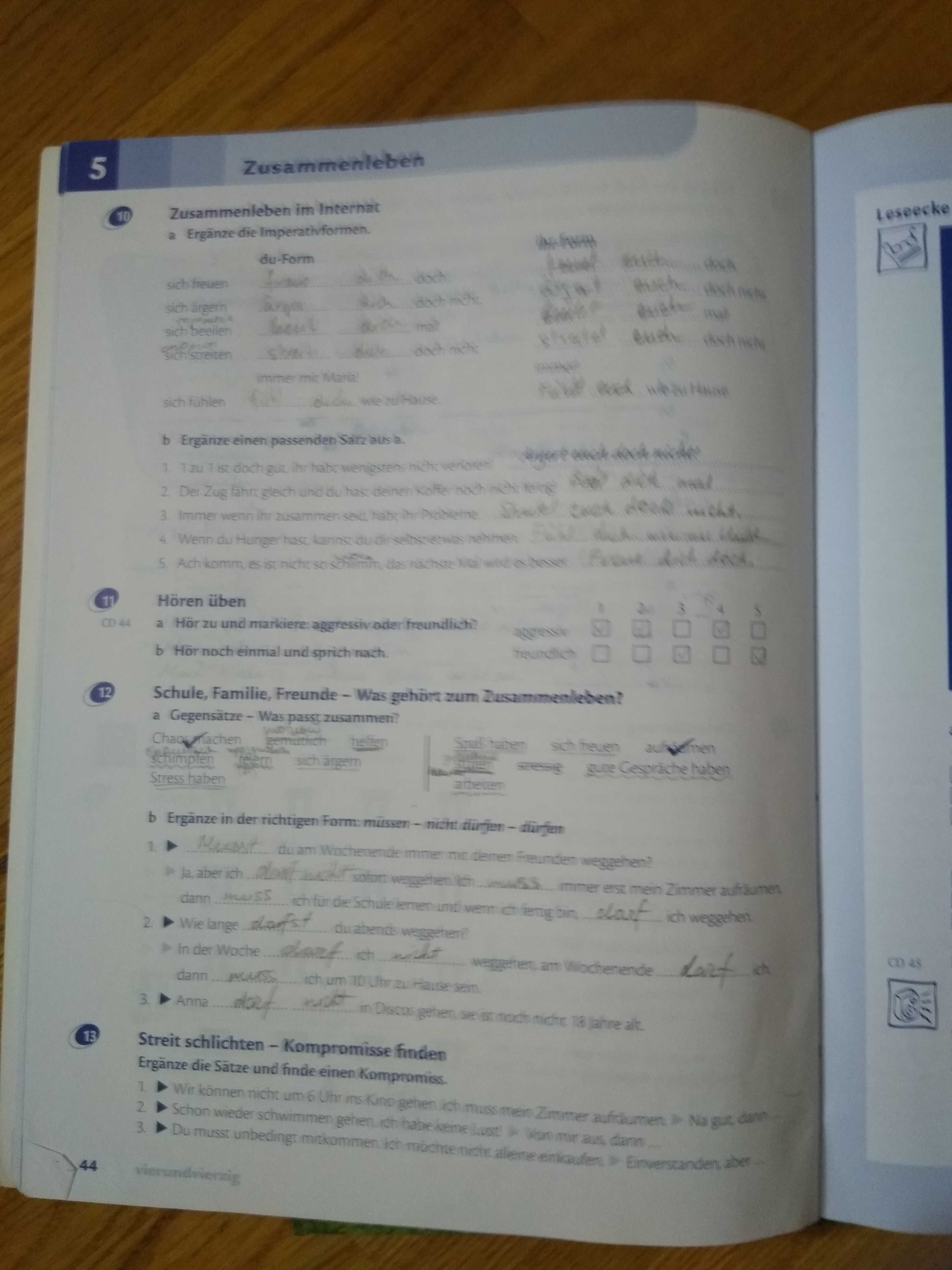 Немецкий, учебник и тетрадь Prima A2