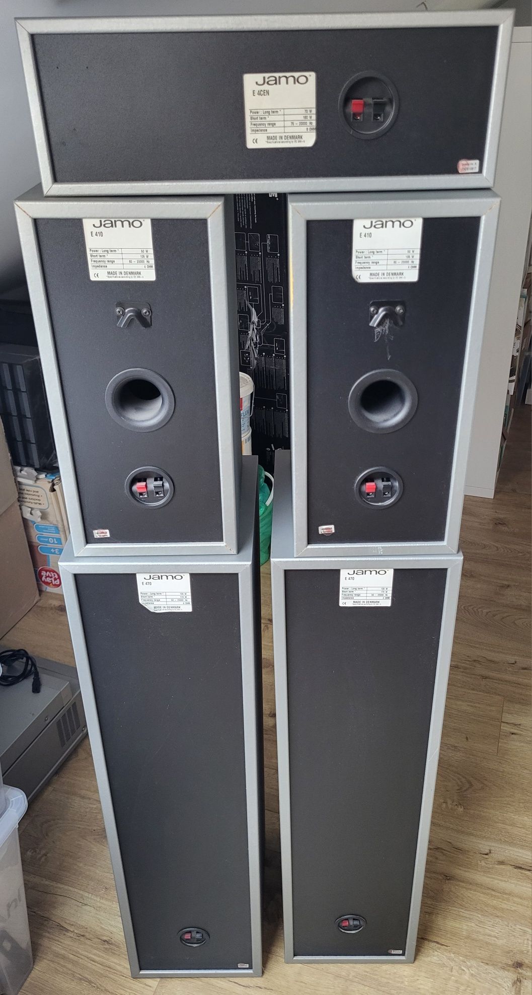 Kino domowe 5.0 - kolumny JAMO E470 + amplituner Pioneer VSX-D510 +DVD
