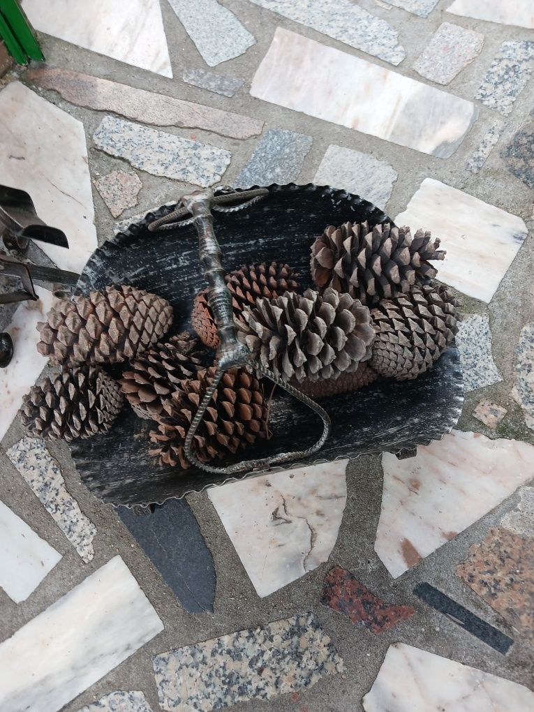 Conjunto para fogão de sala em ferro com utincílios novo
