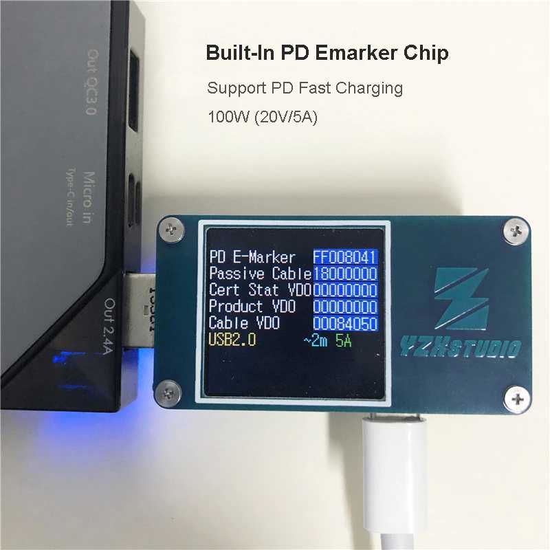 Качественный кабель USB type-C – USB-C PD QC 100W 2м быстрая зарядка 