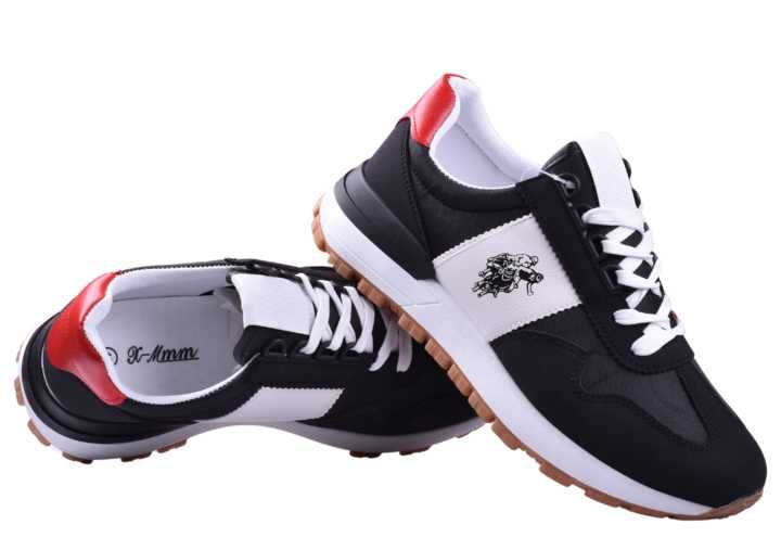 Buty Męskie Adidasy Sportowe Trampki Sneakersy czarne (GB001) r.43