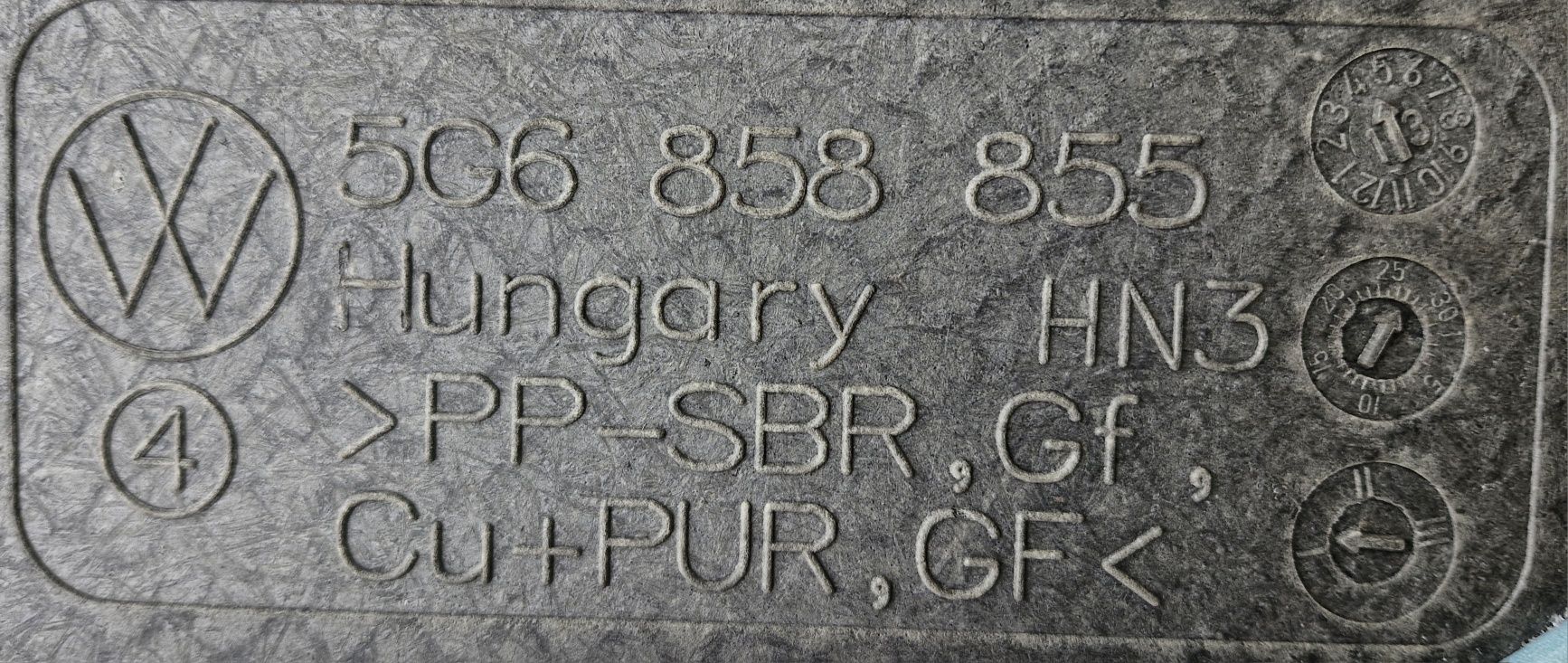 Płyta bagażnika VW GOLF VII 7 HB