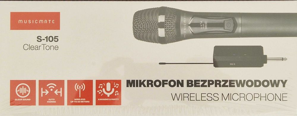 Mikrofon bezprzewodowy MUSICMATE S-105 ClearTone NOWY!