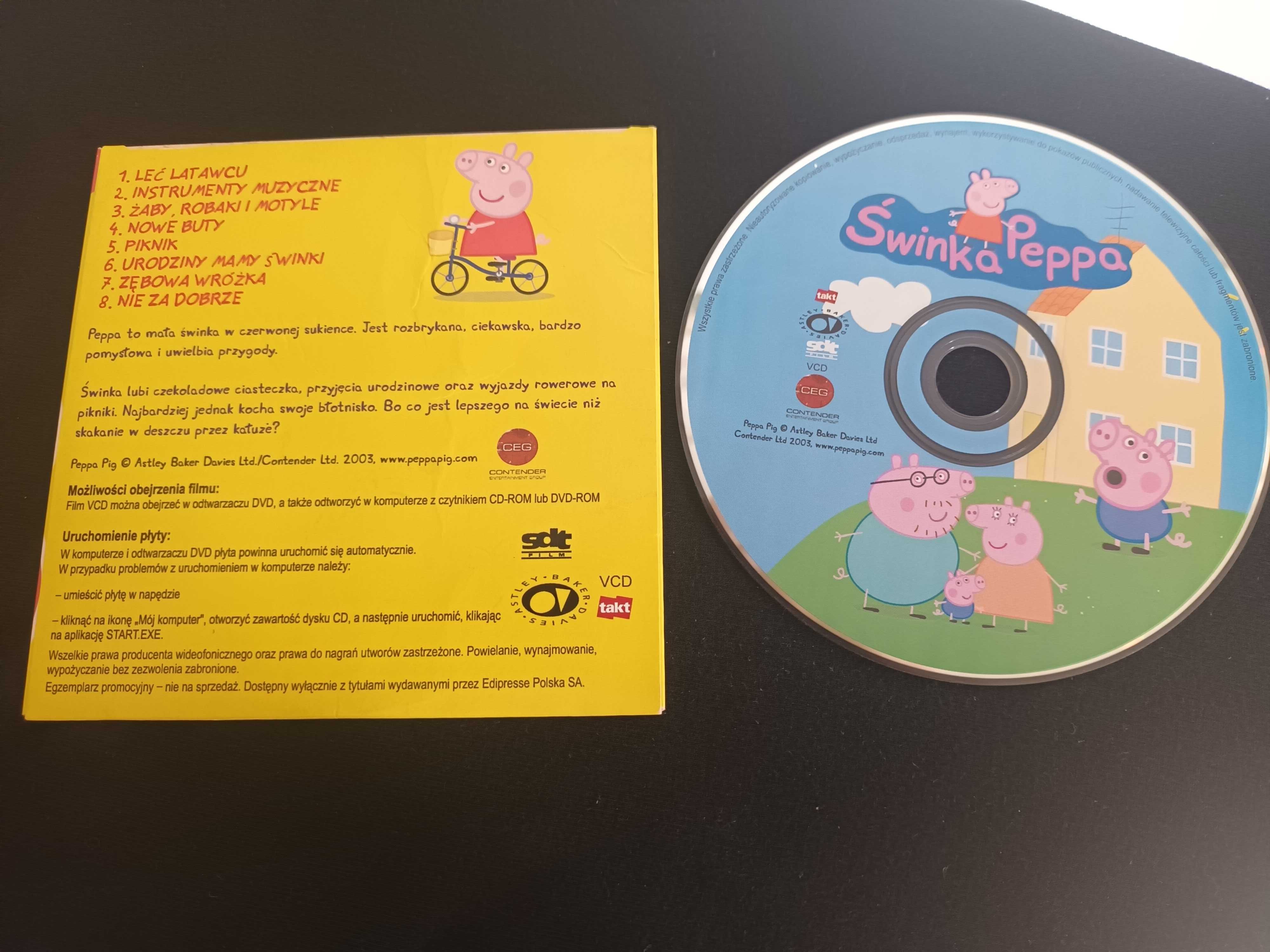 Świnka Pepa, plytka DVD 2003 rok