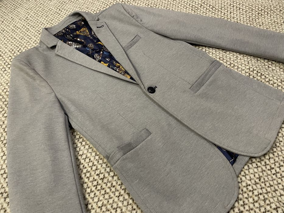 Піджак кежуал сірий на хлопця (розмір 158)